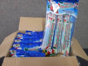lot 482 image: 12- 1.91 oz pks Santas North Poles...