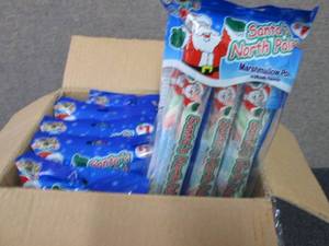 lot 483 image: 12- 1.91 oz pks Santas North Poles...