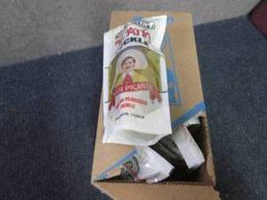 lot 485 image: 12 pks Tapatio Pickles...