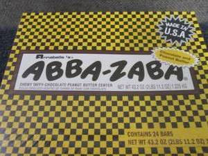 lot 510 image: 43.2 oz Box 24 Bars Abba-Zaba Bars...