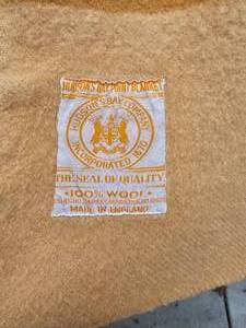 lot 6 image: Hudson Bay 4-Point Camel Tone Wool Blanket