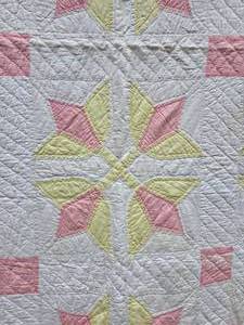 lot 56 image: Turkey Track Vintage Handmade Quilt