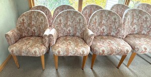 Set of 12 Elegant Upholstered Chairs