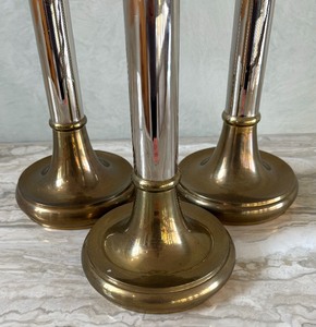 Trio of Two Toned Candle Holders