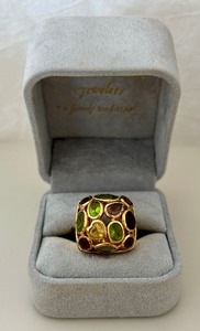 Sterling and Multi Gemstone Ring