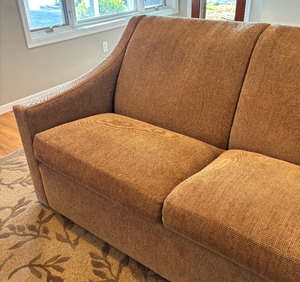 Neutral Upholstered Sofa by A. Rudin