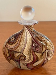 Isle of Wight Art Glass Perfume Bottle