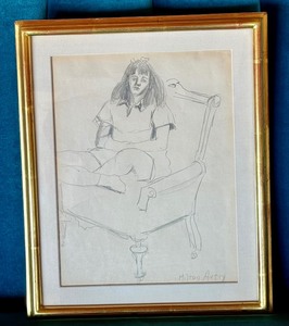 Original Framed Pencil on Paper by Milton Avery