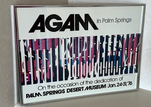 Framed Agam Poster Print Palm Springs Desert Museum 1976