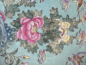 Decorative Large Chinese Charger on Stand