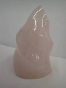 Rose Quartz Flame - Approximately 4 tall