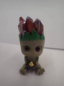 Natural Quartz Groot - Burgundy - Approximately 2.5 inches tall - adorable