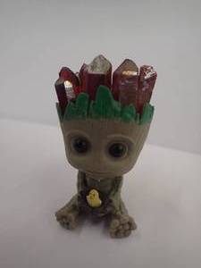 Natural Quartz Groot - Burgundy - Approximately 2.5 inches tall - adorable