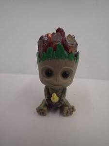 Natural Quartz Groot - Burgundy - Approximately 2.5 inches tall - adorable