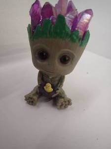 Natural Quartz Groot - Lavender - Approximately 2.5 inches tall.  Adorable