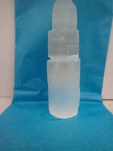Selanite Crystal TowerSkyscraper - approx 5 inches tall