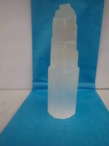Selanite Crystal TowerSkyscraper - approx 5 inches tall