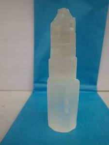Selanite Crystal TowerSkyscraper - approx 5 inches tall