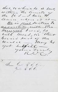 Letter Written in 1869
