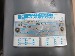 lot 512 image: MARATHON 34 HP AC MOTORS