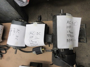 lot 522 image: MISC. AC AND DC MOTORS