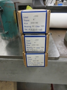 lot 536 image: UNIVERSAL PRECISION LEAD SCREW AND NUT ASSEMBLIES- NEW IN BOXES