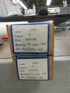lot 537 image: UNIVERSAL PRECISION LEAD SCREW AND NUT ASSEMBLIES - NEW