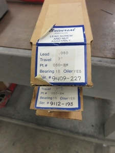 lot 538 image: UNIVERSAL PRECISION LEAD SCREW AND NUT ASEMBLY - NEW