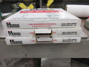 lot 546 image: MORSE BAND SAW BLADES - NEW