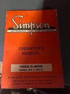 lot 42 image: Simpson Therm-o-meter Model 388