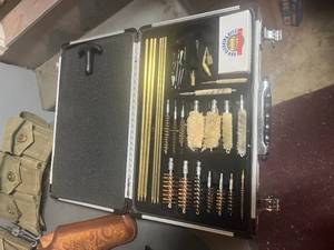 lot 112 image: Gun Holster & Cleaning Lot