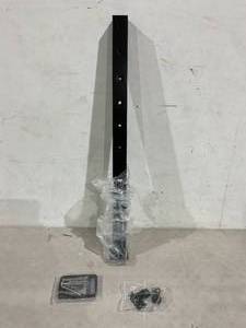 lot 125 image: Muzata Stainless Steel Level drilled Cable Railing Post - Black