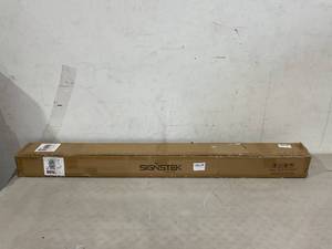 lot 102 image: Signstek 2-Step Handrails for Outdoor Steps - Black