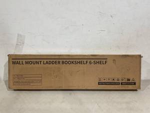 lot 106 image: ODK 6-Tier Ladder Shelf - Black