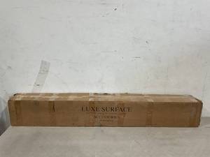 lot 107 image: Luxe Shelf Group - Fireplace Mantel, Natural Wood Floating Shelf - Rustic Aged