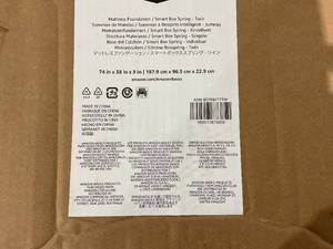 lot 110 image: Amazon Basics Smart Box Spring Bed Base  - 9Inch - Twin Size