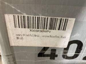 lot 115 image: zunatu 18 Inch Full Size Metal Bed Frame - Black
