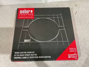 lot 120 image: Weber Crafted Frame Kit for Spirit and SmokeFire,Silver