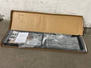 lot 315 image: Mellow 14 Inch Black Metal Queen Size Platform Bed Frame