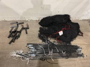 lot 231 image: HEATER SPORTS PowerAlley Baseball and Softball Batting Cage Net and Frame ONLY