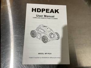lot 232 image: LOT OF 7 -  HDPEAK Cordless Robotic Pool Cleaner - 5 pink1 blue1 grey