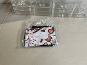 lot 332 image: Sorbus 12-Drawers Clear Stackabke Makeup Organizers