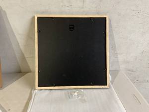 lot 336 image: 16 x 16 inch Black Wood Frame with Mat