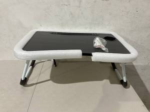 lot 342 image: Spolendor Black Foldable Laptop Desk with USB Ports and Cup Holder