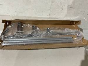 lot 348 image: CANYAVE Silver Over The Door Triple Towel Rack