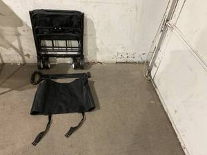 lot 349 image: iHomey Black Collapsible Folding Outdoor Utility Wagon