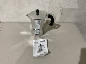 lot 350 image: IMUSA USA Aluminum 6-Cup Espresso Stovetop Coffeemaker