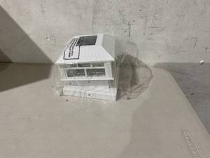 lot 351 image: GreenLighting 8-Pack White Modern Solar Post Cap Lights