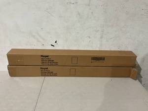 lot 353 image: LOT OF 2 Kuyal 48 x 30 inch Clear Hard Floor Chair Mat