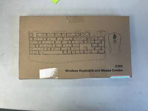 lot 443 image: Wireless Keyboard and Mouse Combo - Black